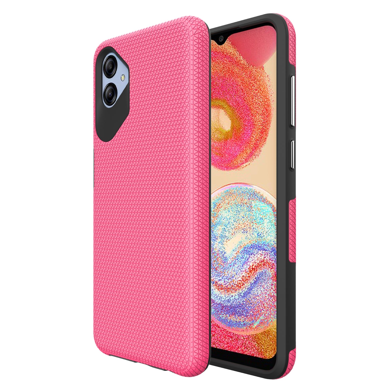 Anti-fall Phone Back Cover For Samsung Galaxy A04e 4G F04 4G M04 4G Triangle Heat Dissipation Soft TPU Hard PC Smartphone Case Anti-fall Phone Back Cover For Samsung Galaxy A04e 4G F04 4G M04 4G Triangle Heat Dissipation Soft TPU Hard PC Smartphone Case